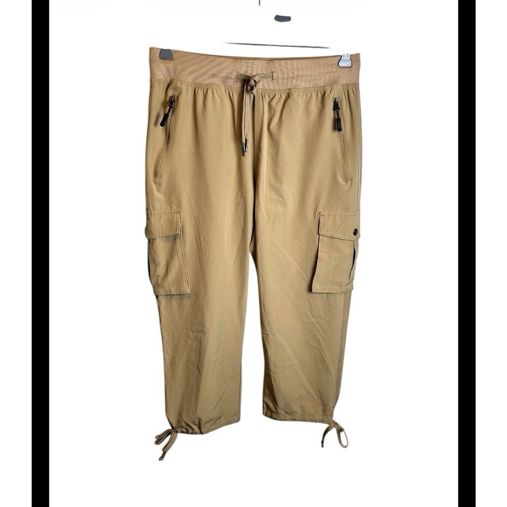 Soothfeel Women’s Cargo Capri Drawstring Pants Y2K Size Medium